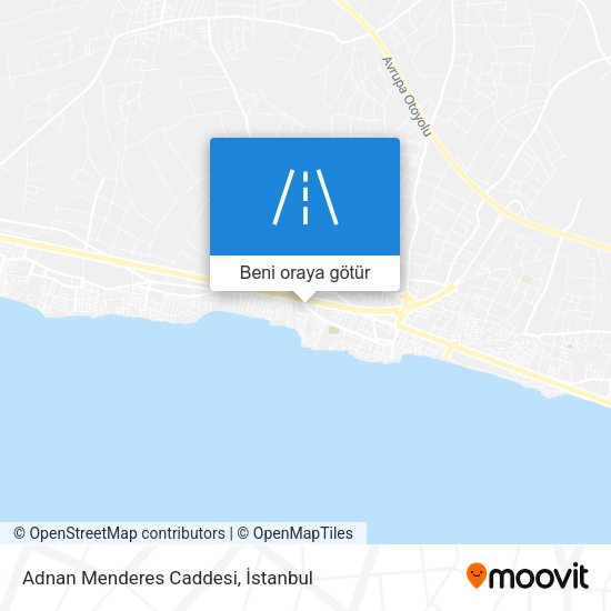 Adnan Menderes Caddesi harita