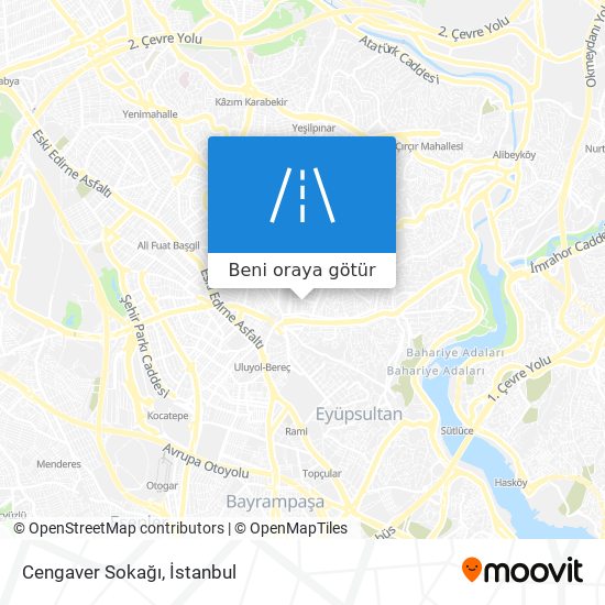 Cengaver Sokağı harita