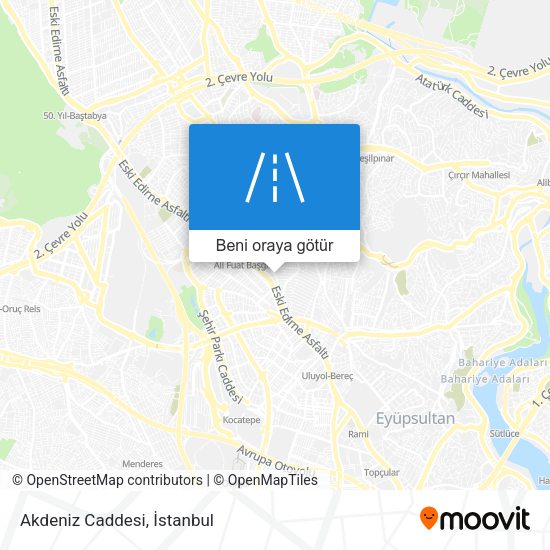Akdeniz Caddesi harita