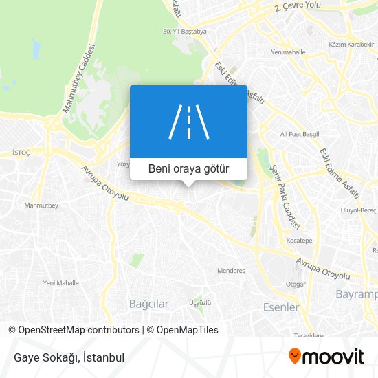 Gaye Sokağı harita