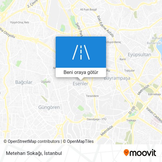 Metehan Sokağı harita