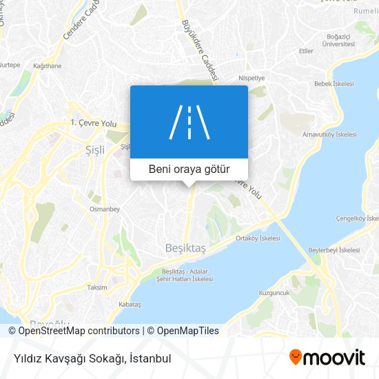 Yıldız Kavşağı Sokağı harita
