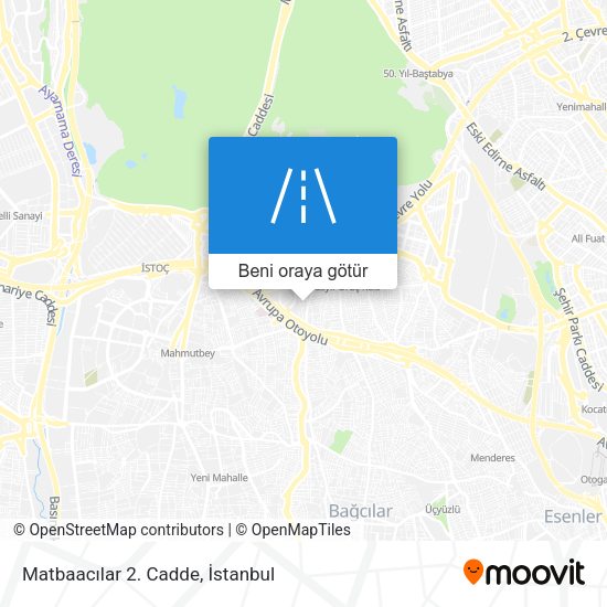 Matbaacılar 2. Cadde harita