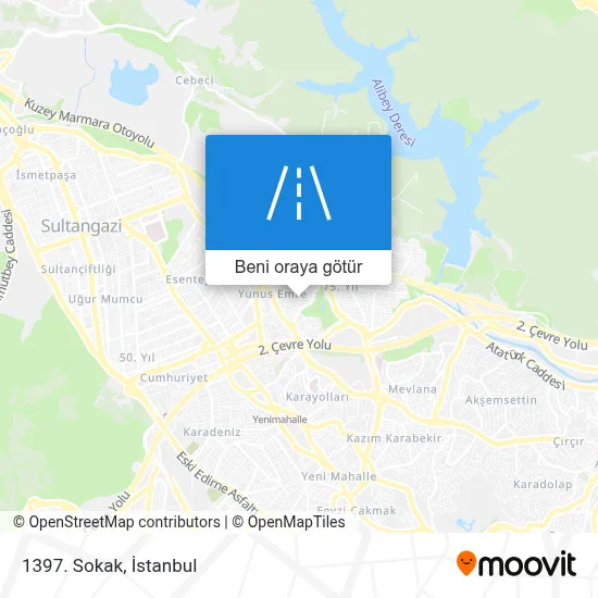 Otobüs, metro veya minibüs / dolmuş ile 1397. Sokak, Sultangazi ...