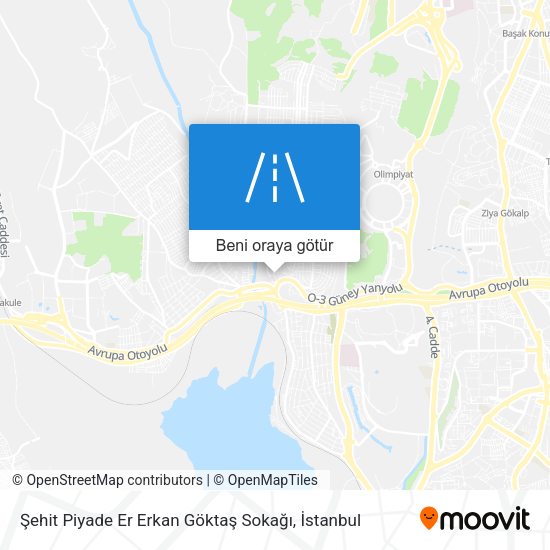 Şehit Piyade Er Erkan Göktaş Sokağı harita
