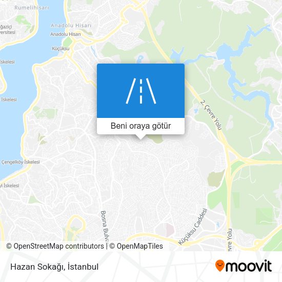 Hazan Sokağı harita