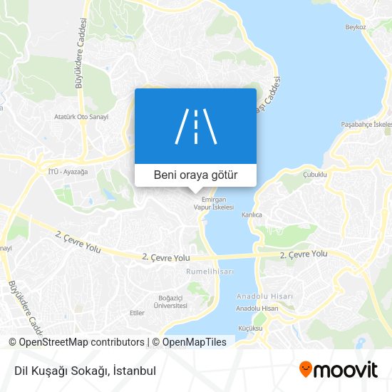 Dil Kuşağı Sokağı harita