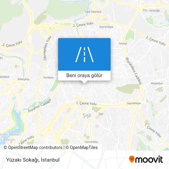 Yüzakı Sokağı harita