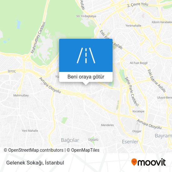 Gelenek Sokağı harita