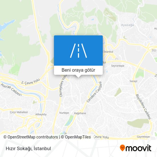 Hızır Sokağı harita