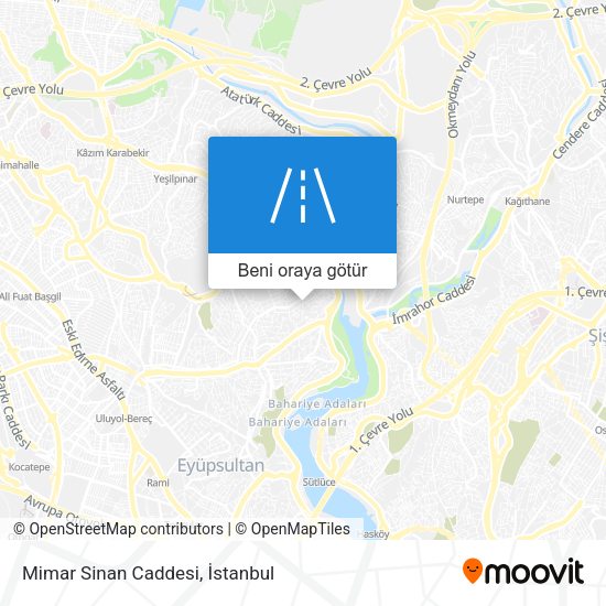 Mimar Sinan Caddesi harita