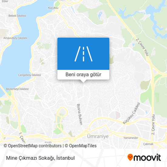Mine Çıkmazı Sokağı harita