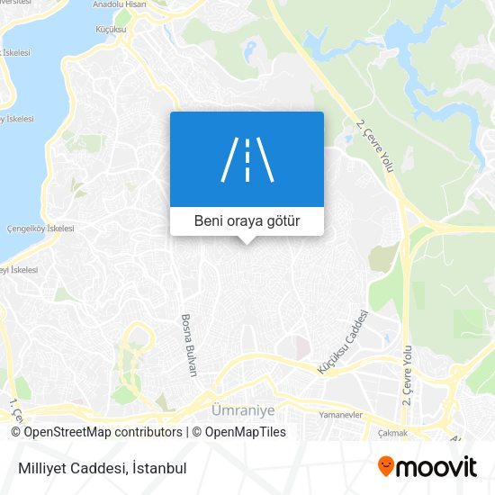 Milliyet Caddesi harita