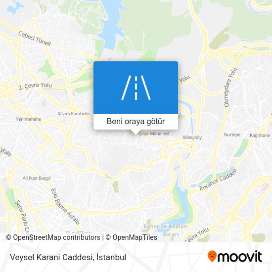 Veysel Karani Caddesi harita