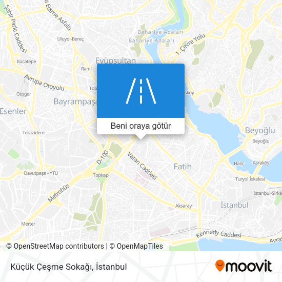 Küçük Çeşme Sokağı harita