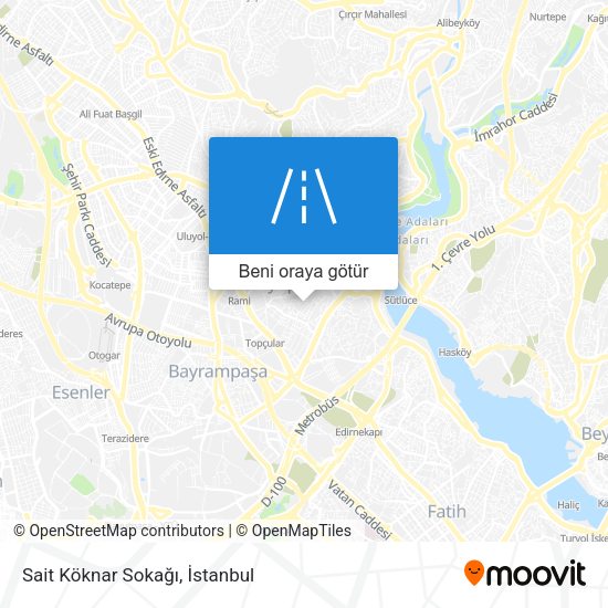 Sait Köknar Sokağı harita