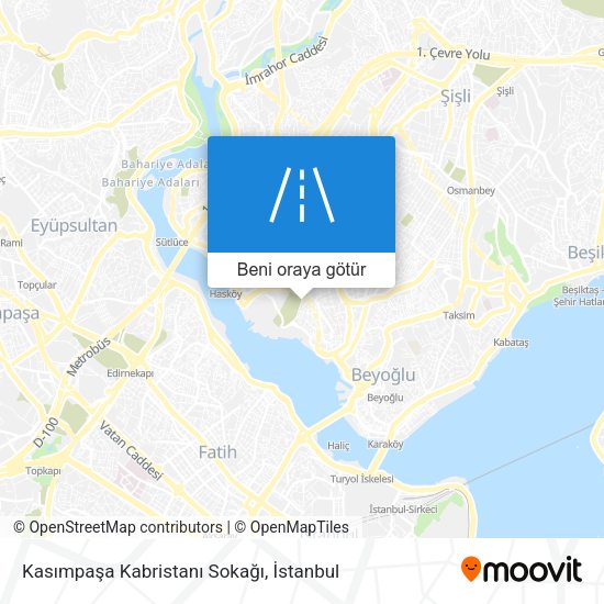 Kasımpaşa Kabristanı Sokağı harita