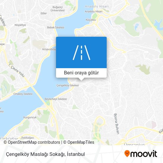 Çengelköy Maslağı Sokağı harita