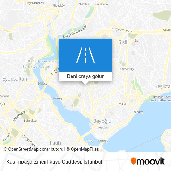 Kasımpaşa Zincirlikuyu Caddesi harita