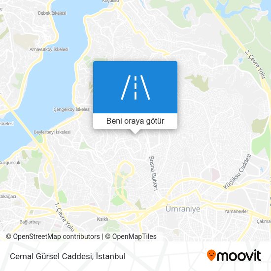 Cemal Gürsel Caddesi harita