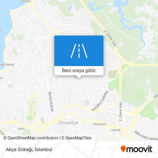 Akçe Sokağı harita