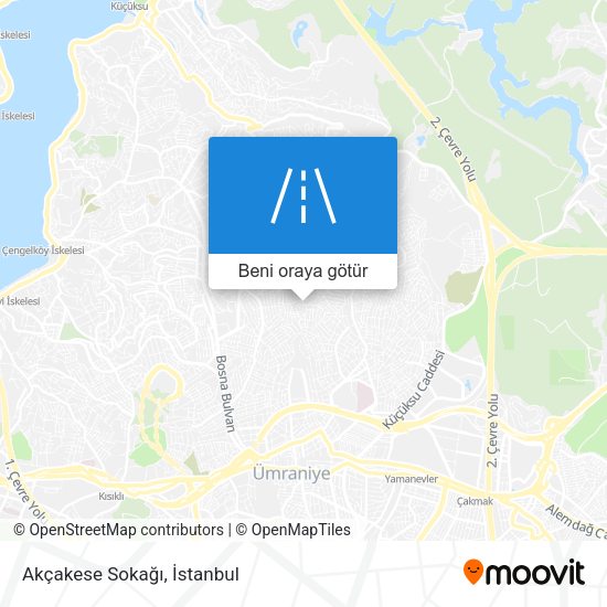 Akçakese Sokağı harita