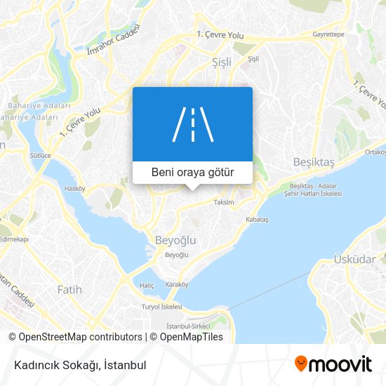 Kadıncık Sokağı harita