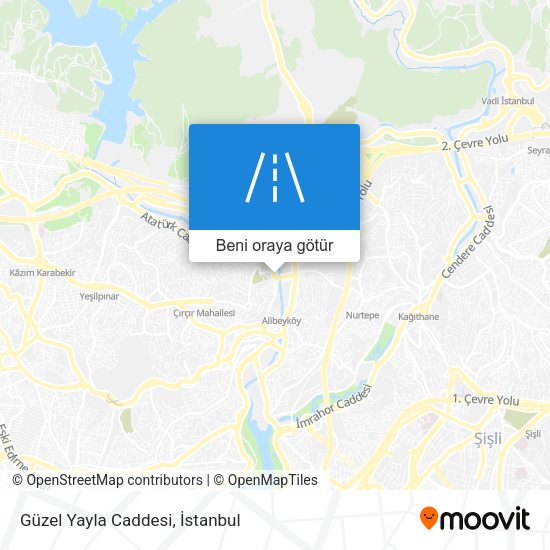 Güzel Yayla Caddesi harita