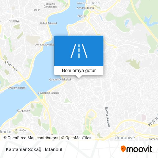 Kaptanlar Sokağı harita
