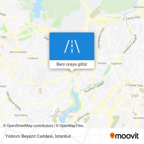 Yıldırım Beyazıt Caddesi harita