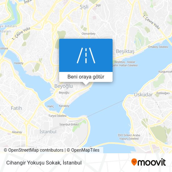 Cihangir Yokuşu Sokak harita