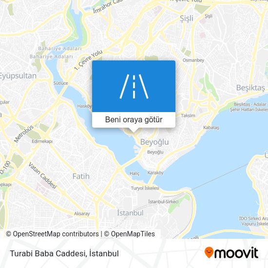 Turabi Baba Caddesi harita