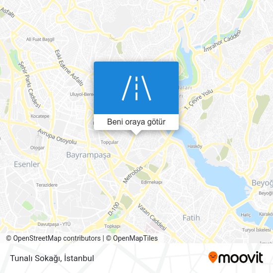 Tunalı Sokağı harita