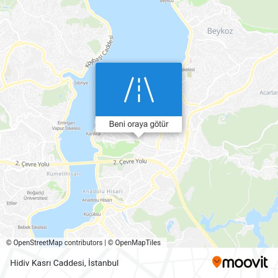 Hidiv Kasrı Caddesi harita