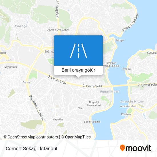 Cömert Sokağı harita