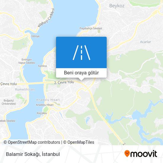 Balamir Sokağı harita