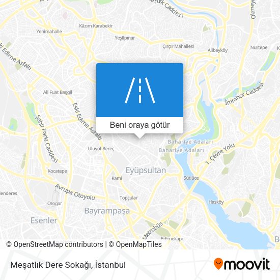 Meşatlık Dere Sokağı harita