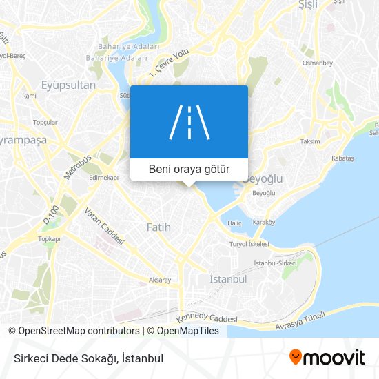 Sirkeci Dede Sokağı harita