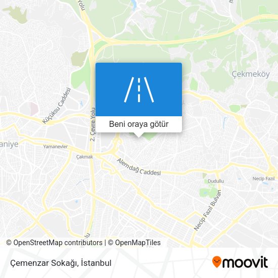 Çemenzar Sokağı harita