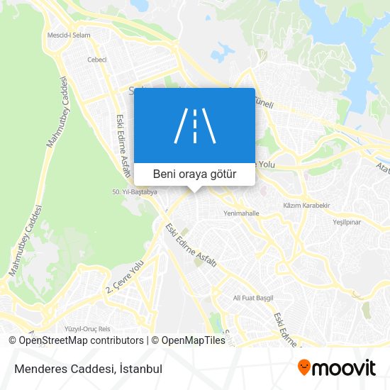 Menderes Caddesi harita