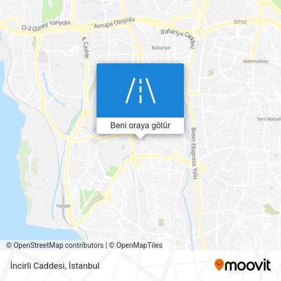 İncirli Caddesi harita