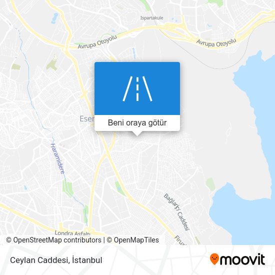 Ceylan Caddesi harita