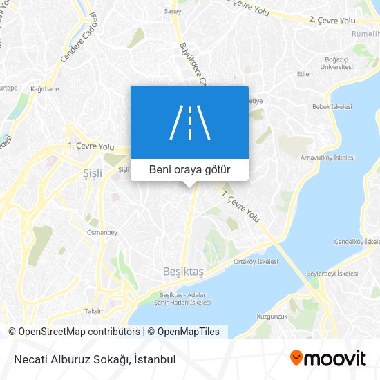 Necati Alburuz Sokağı harita