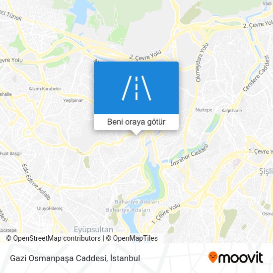 Gazi Osmanpaşa Caddesi harita