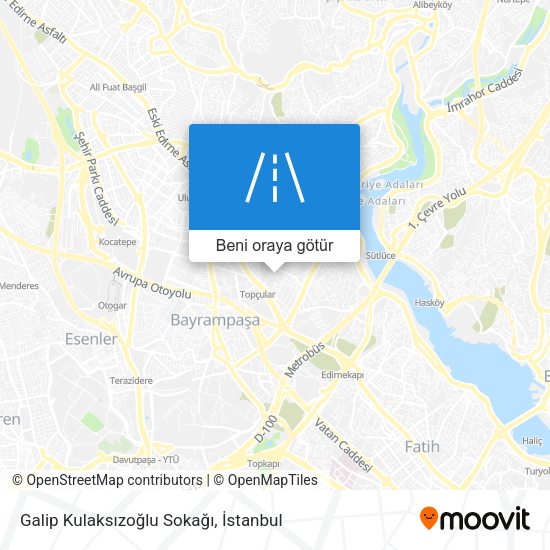 Galip Kulaksızoğlu Sokağı harita