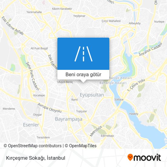 Kırçeşme Sokağı harita