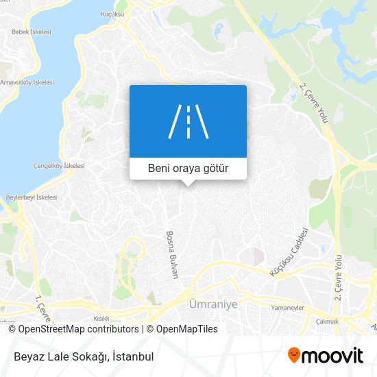 Beyaz Lale Sokağı harita