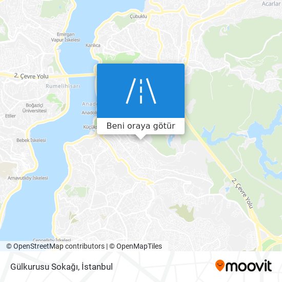 Gülkurusu Sokağı harita