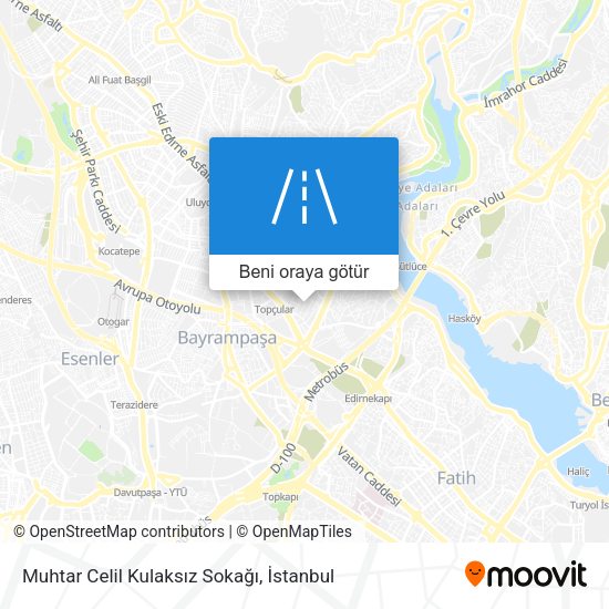 Muhtar Celil Kulaksız Sokağı harita