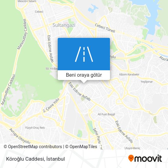 Köroğlu Caddesi harita